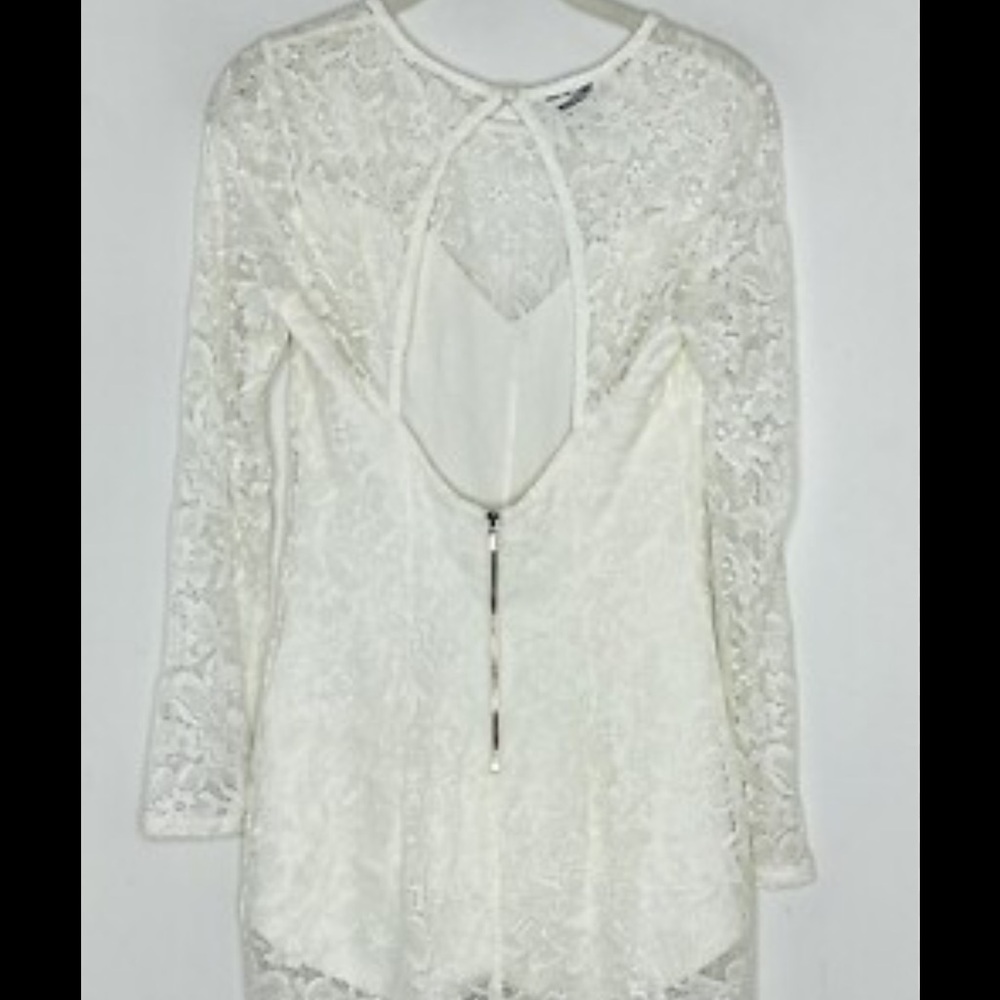 Bebe Ivory Floral Lace dress